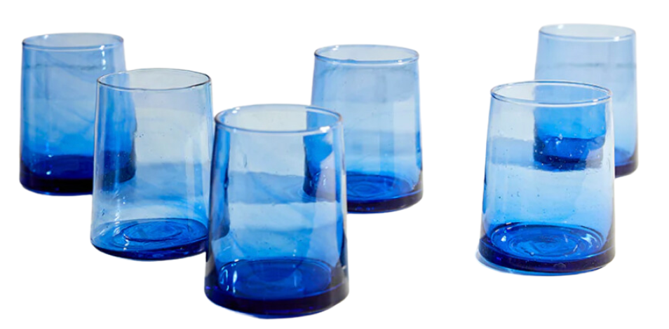 Moroccan Glassware Handblown Recycled Glass – habitatgreenwich